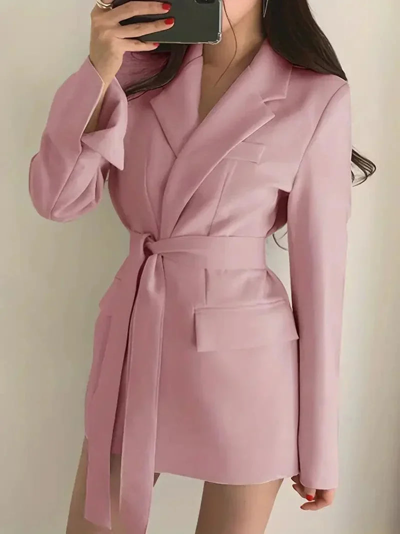Chic Tailored Blazer Coat, Stylish