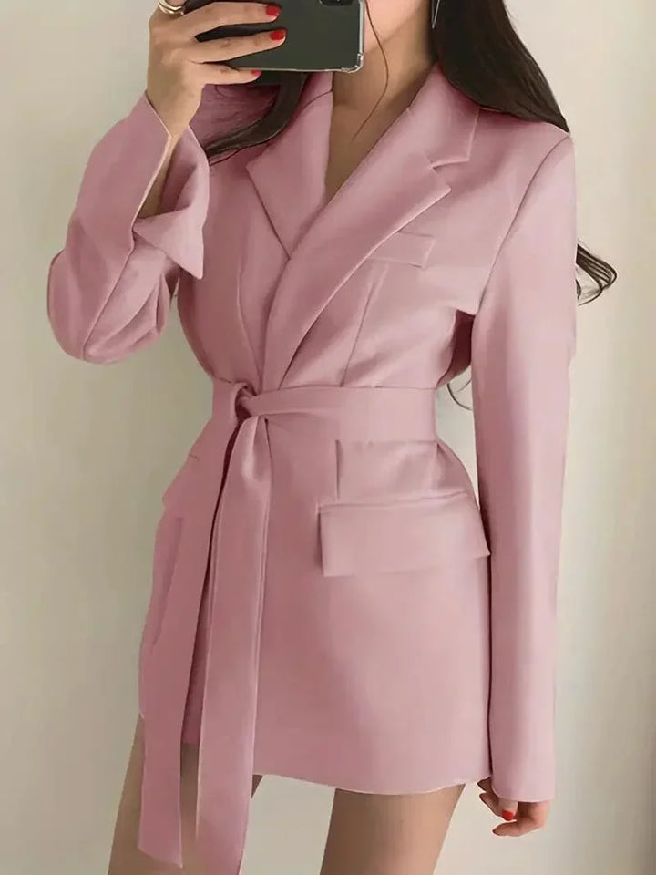 Chic Tailored Blazer Coat, Stylish