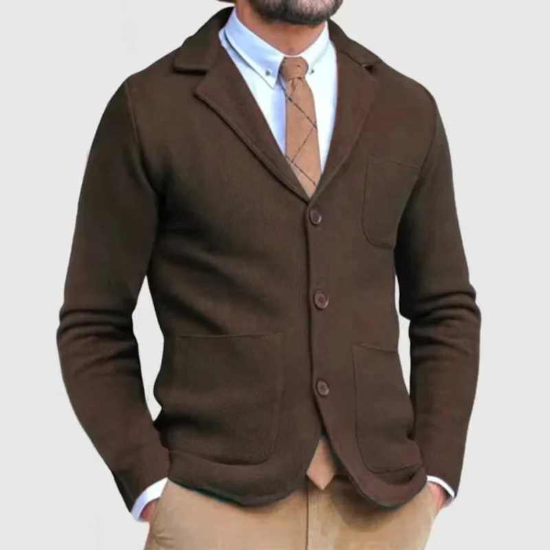 Men’s Knitted Slim Fit Blazer | Lightweight