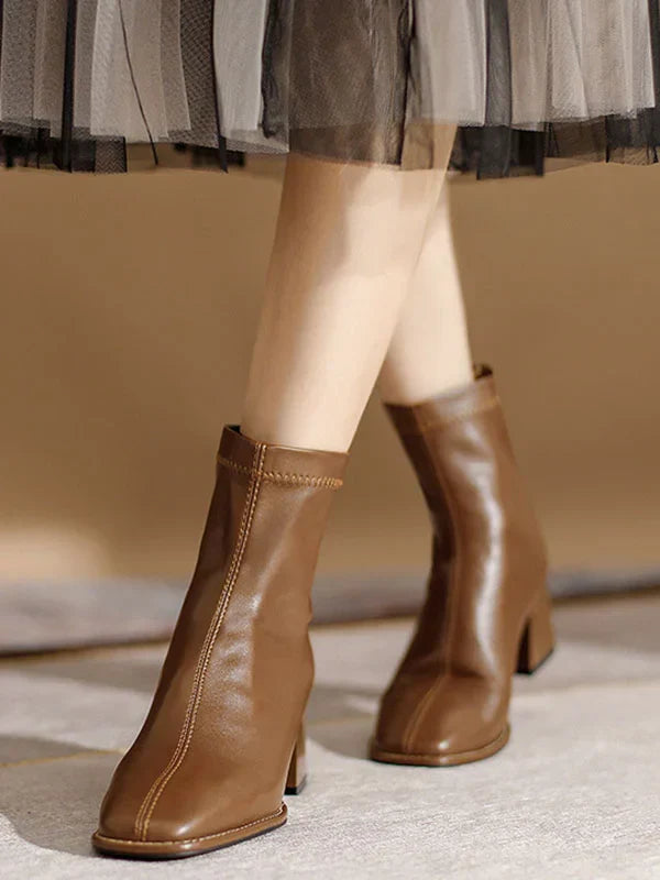 Bottines classiques à fermeture éclair pour femmes | Design élégant