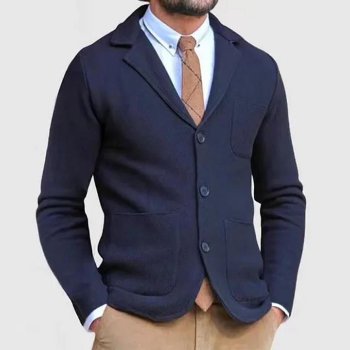 Men’s Knitted Slim Fit Blazer | Lightweight