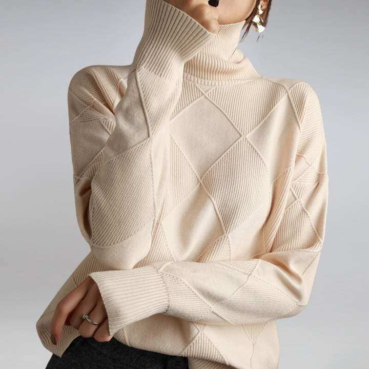 Adelia Cashmere Turtleneck Sweater Cairns Closet