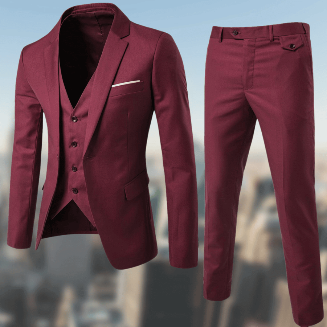 Men’s Classic Formal Suit | Three-Piece