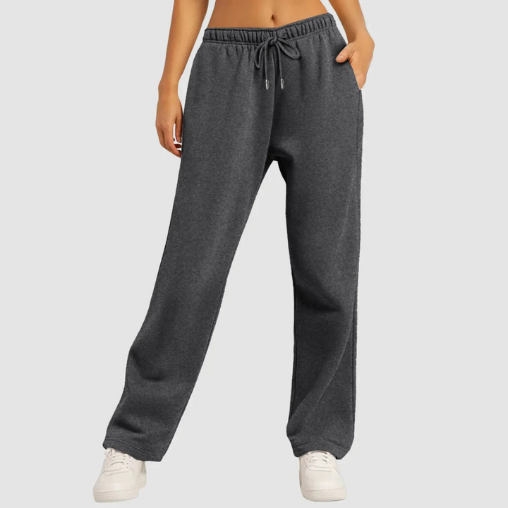 Women’s Relaxed Fit Wide Leg Jogger Pants | High-Waisted