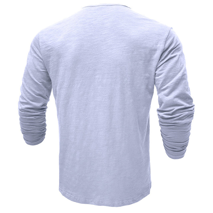 Cotton Long Sleeve Henley Cairns Closet