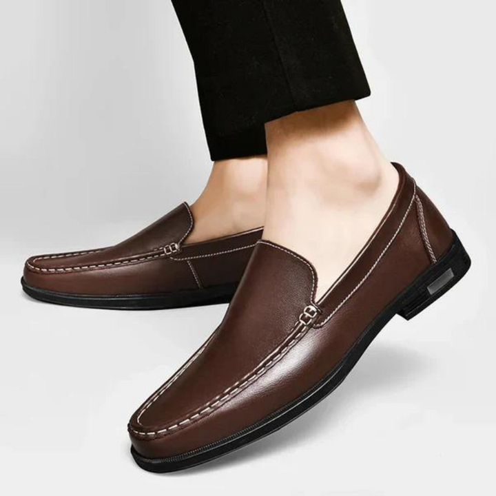 Pelle Italiana Genuine Leather Loafers Cairns Closet