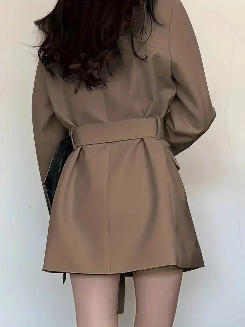 Chic Tailored Blazer Coat, Stylish