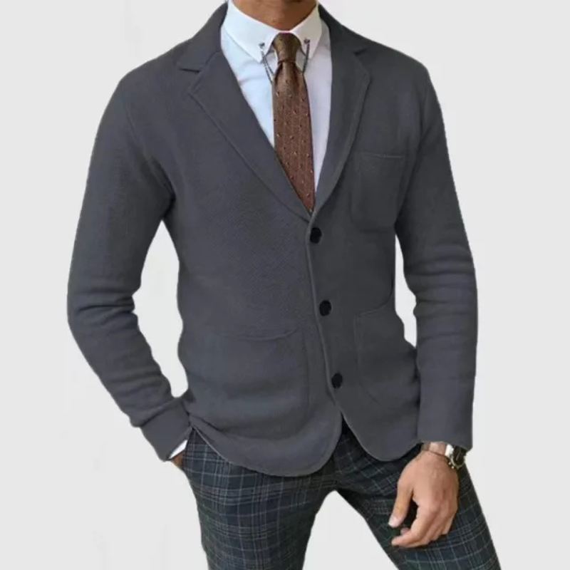 Men’s Knitted Slim Fit Blazer | Lightweight