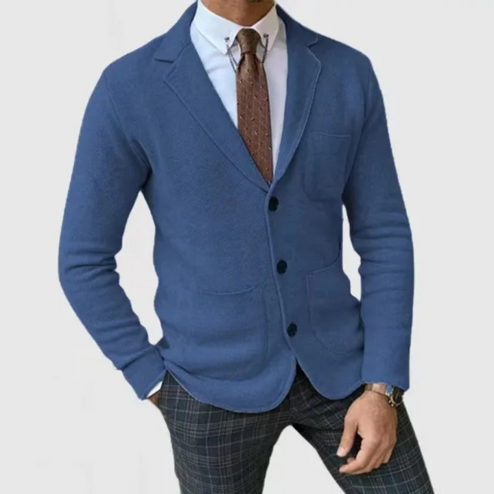 Men’s Knitted Slim Fit Blazer | Lightweight