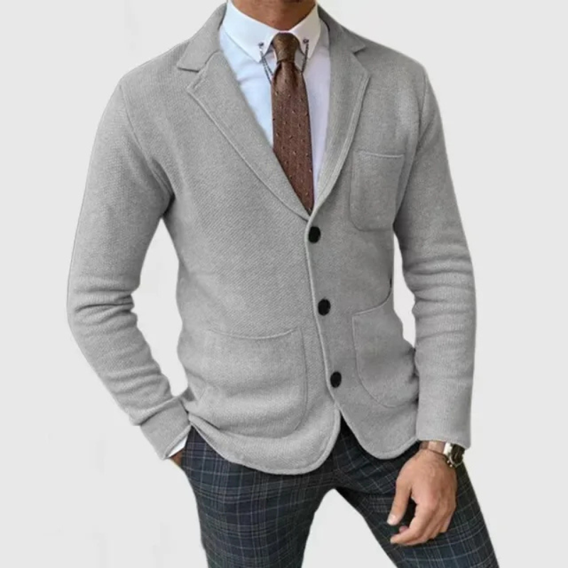 Men’s Knitted Slim Fit Blazer | Lightweight