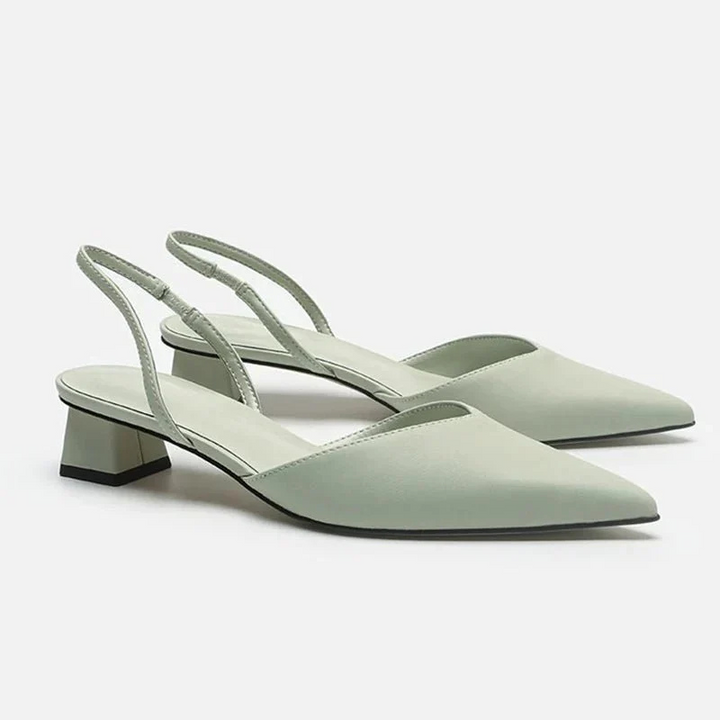 Chic Women's Closed Toe Sandals | Low Heel