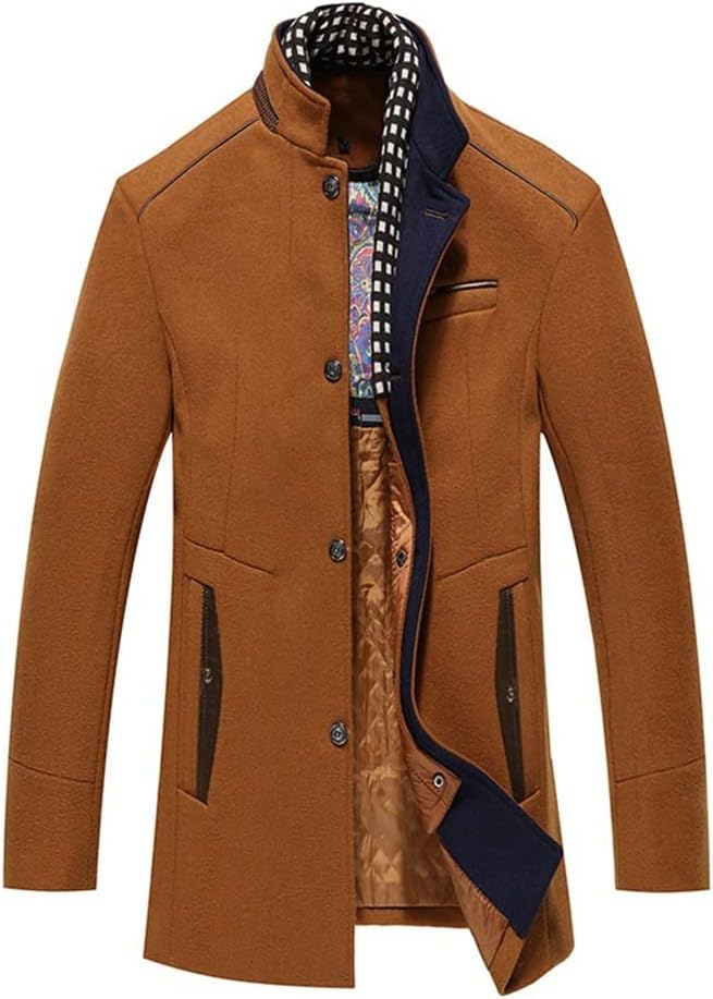 Men's Classic Wool Trench Overcoat Cairns Closet