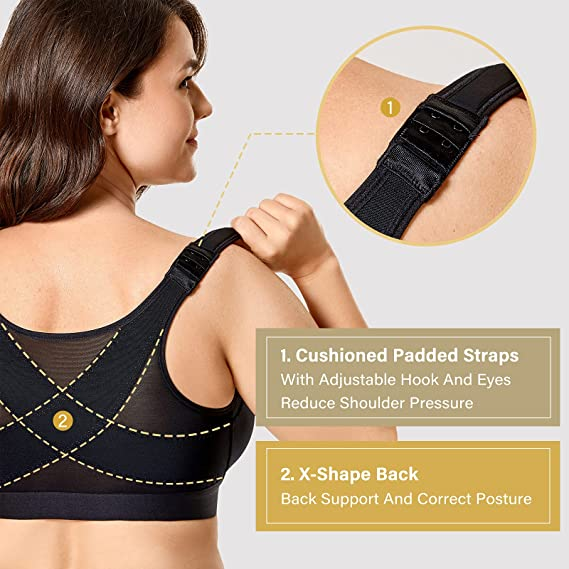 ComfyBra - Front-closure wireless-back-support posture bra (1+2 FREE)