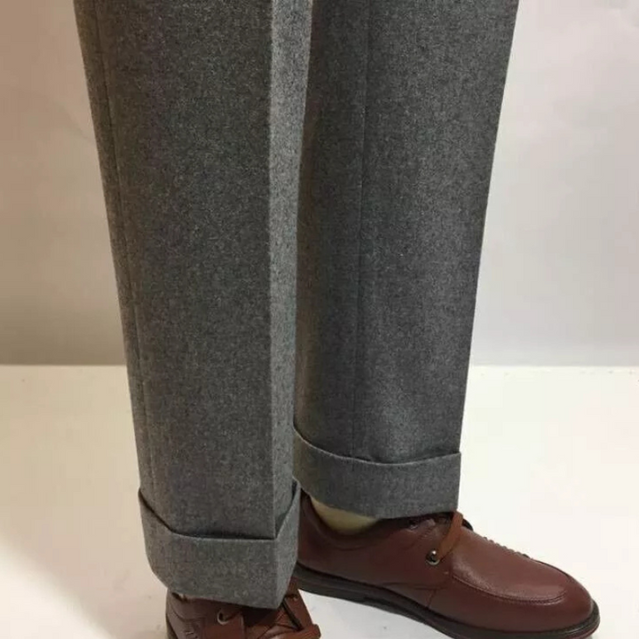 Men's Formal High Waist Pants, Tailored Fit