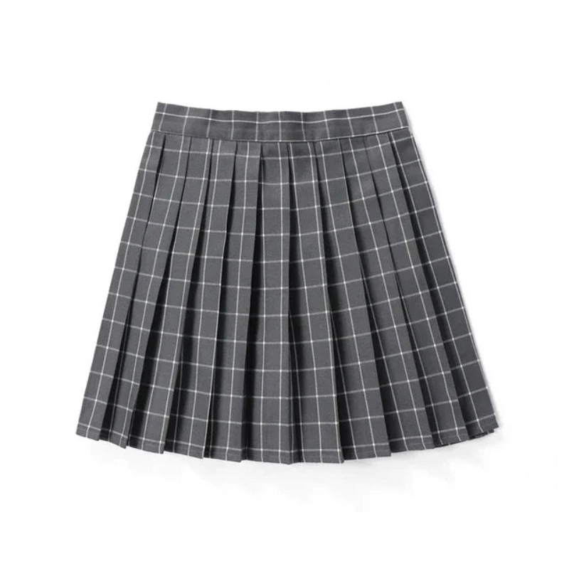 Plaid Mini Skirt for Women | Pleated