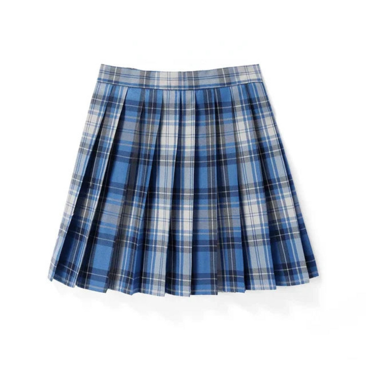 Plaid Mini Skirt for Women | Pleated
