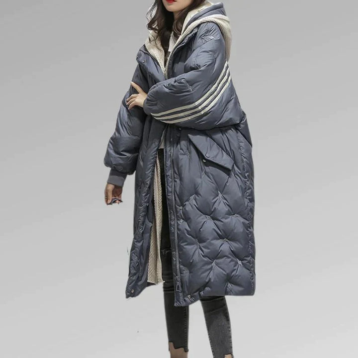 Women’s Quilted Long Jacket | Stylish Warmth