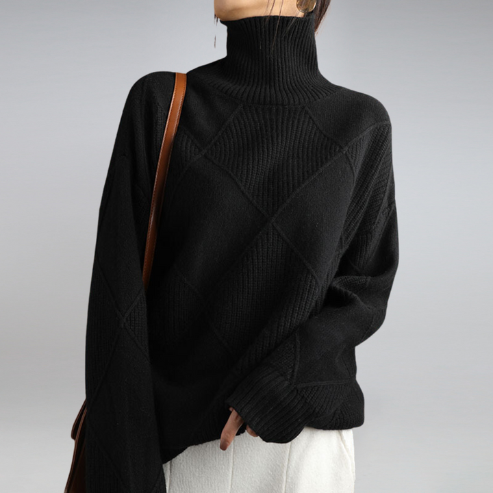 Adelle™ Cashmere Turtleneck Sweater Cairns Closet