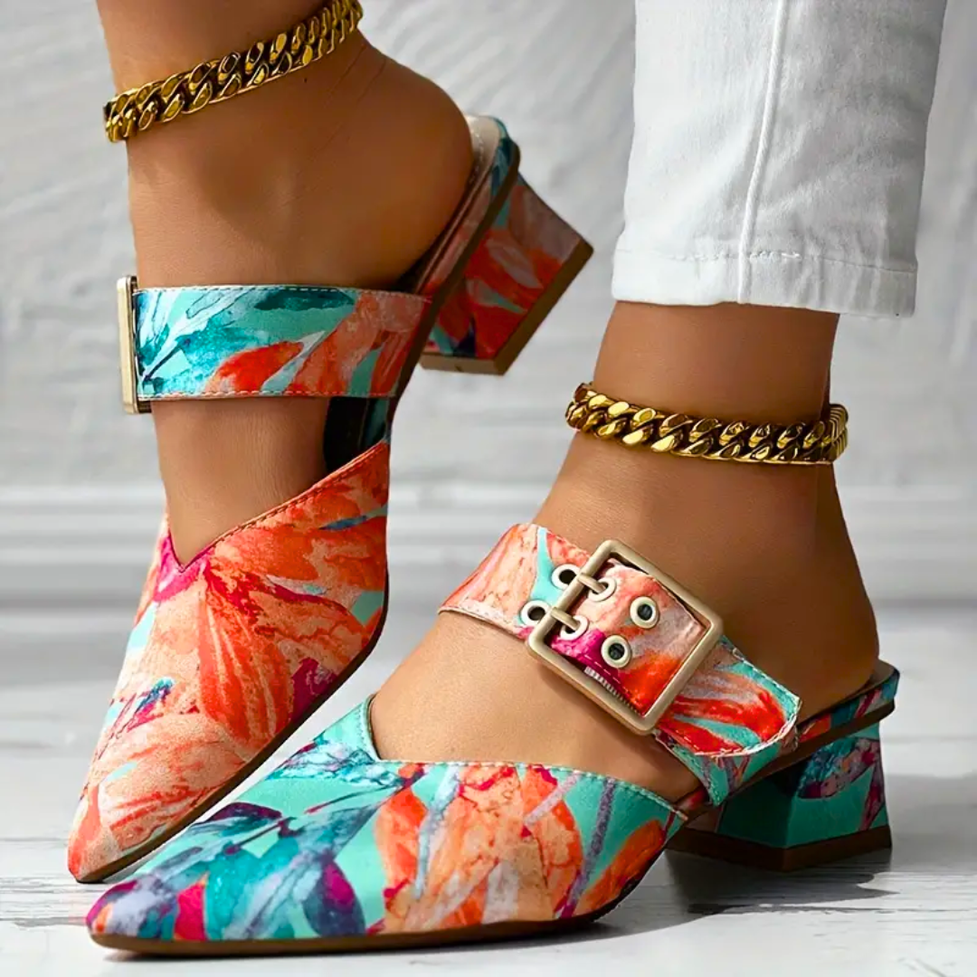 Connie™ - Floral Print Sandals