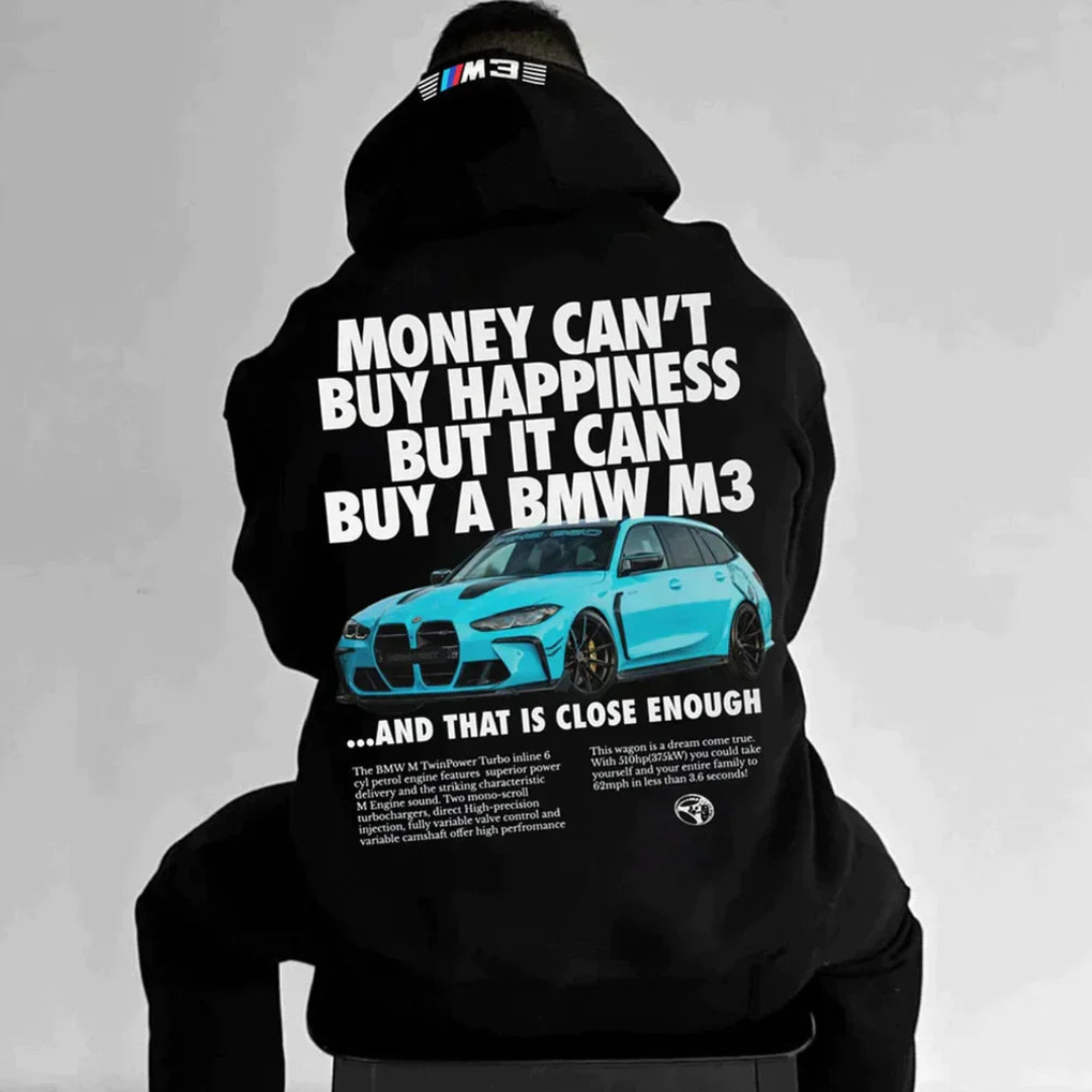 Warm Printed Hoodie, Plus Size