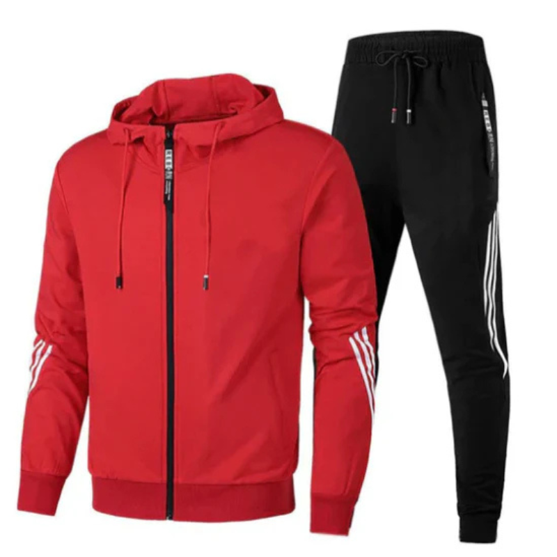 Ensemble survêtement homme deux pièces, style athlétique | Sporty