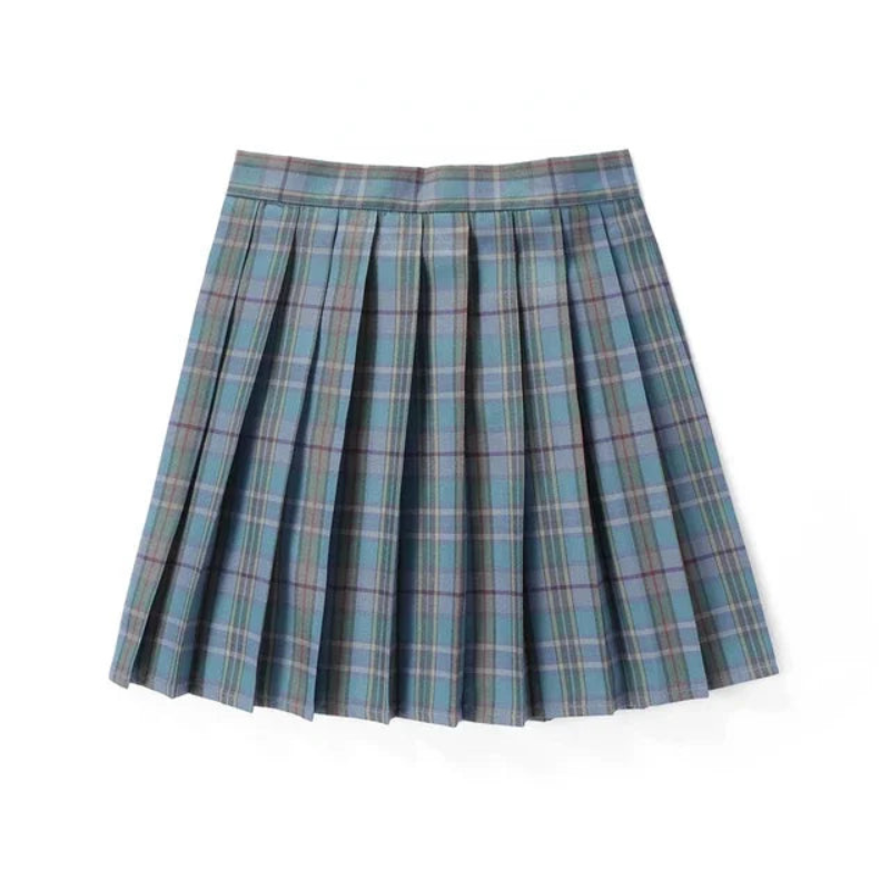 Plaid Mini Skirt for Women | Pleated
