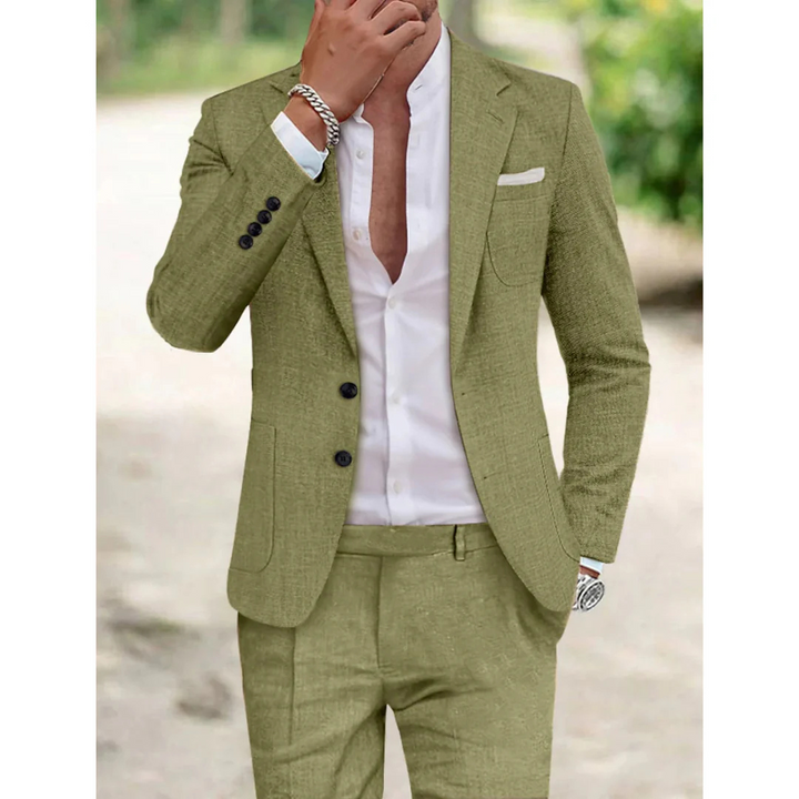 Men’s Stylish Two-Piece Suit Set | Professional