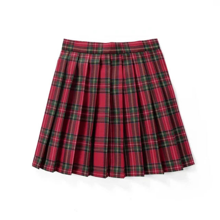 Plaid Mini Skirt for Women | Pleated