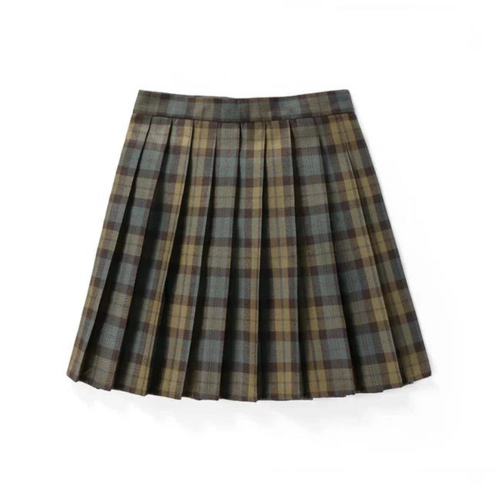 Plaid Mini Skirt for Women | Pleated
