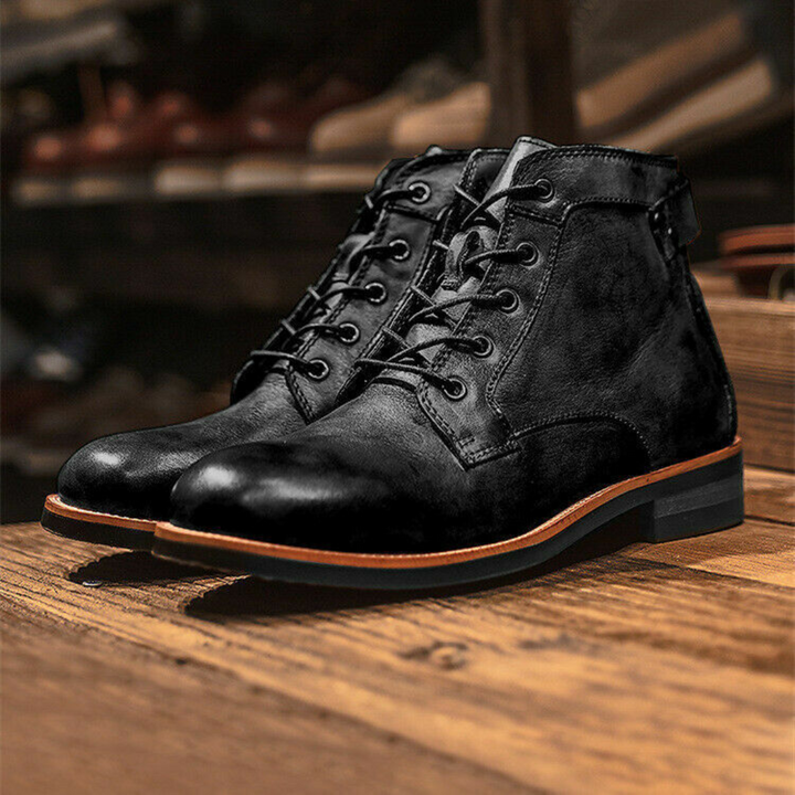 Men's Vintage Lace-Up Boots | Retro Style