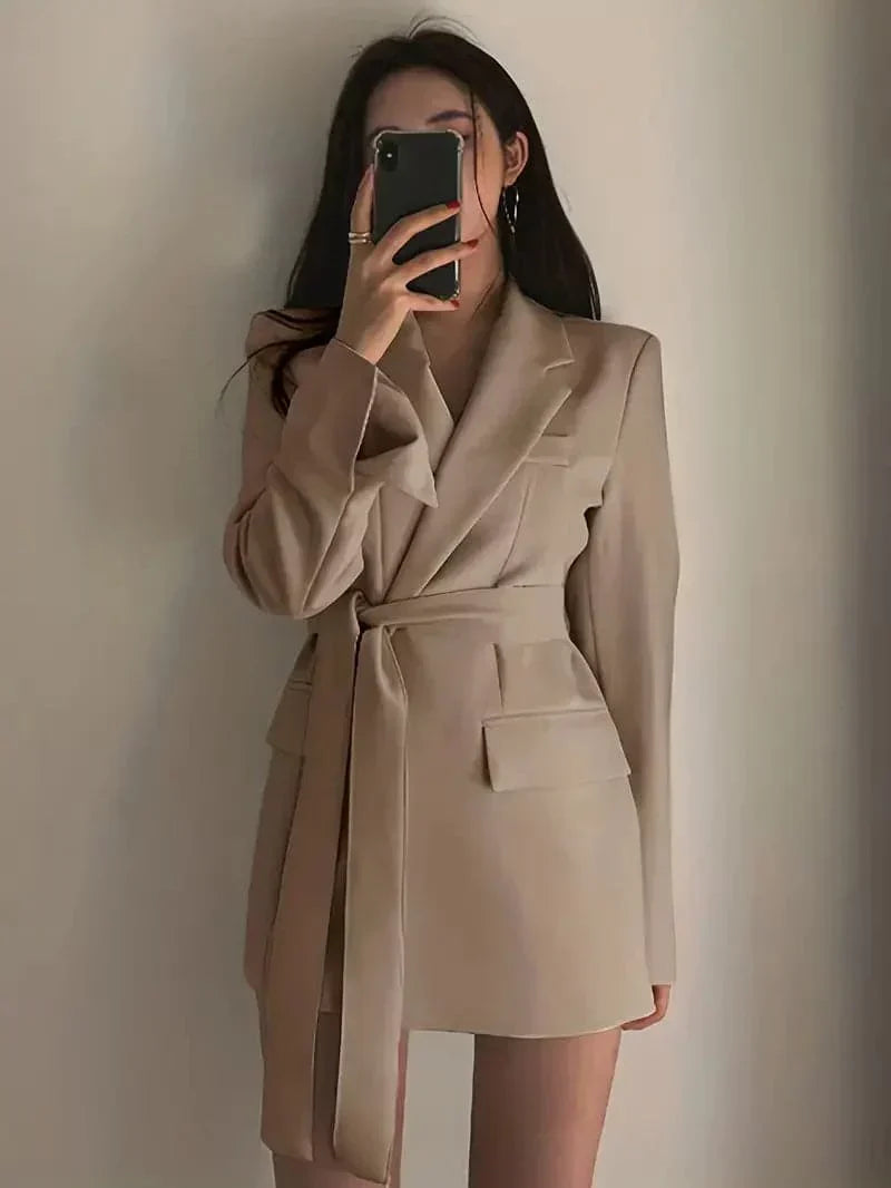 Chic Tailored Blazer Coat, Stylish