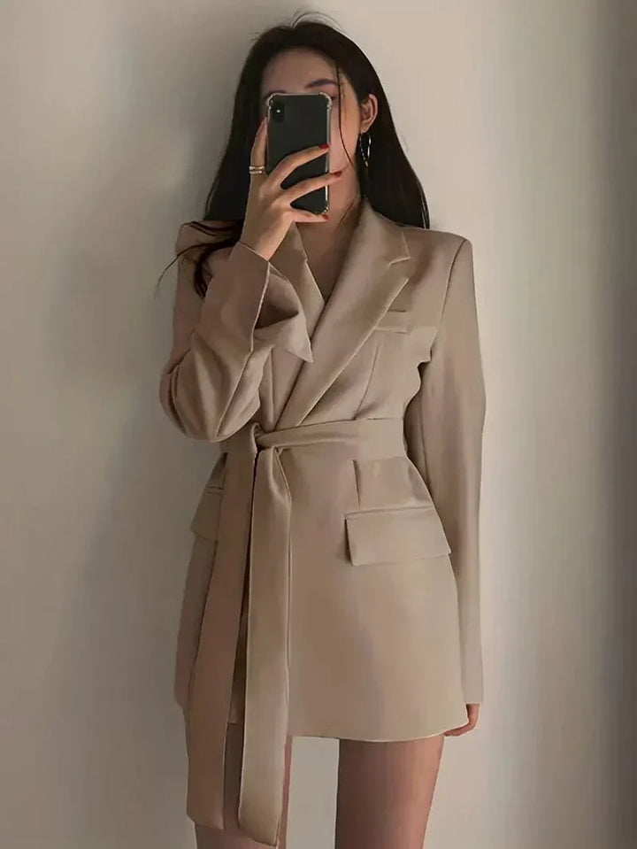 Chic Tailored Blazer Coat, Stylish