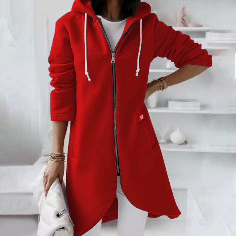 Women's Cozy Zippered Hoodie Jacket | Warm