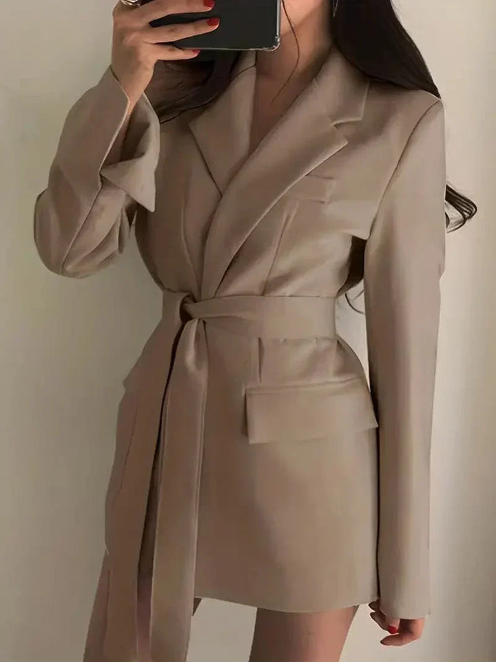 Chic Tailored Blazer Coat, Stylish