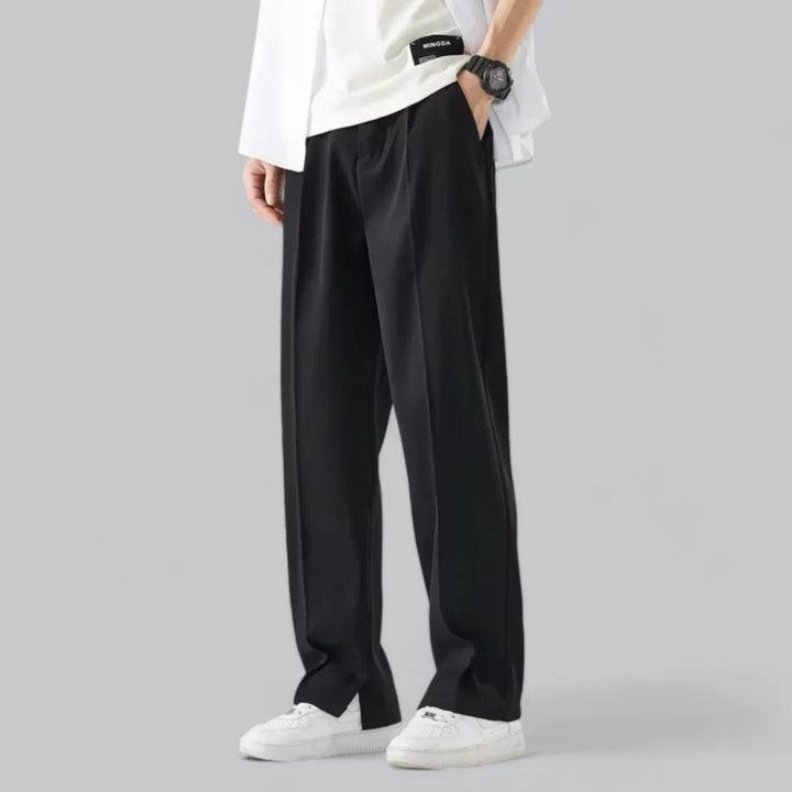 Men's Relaxed Wide-Leg Pants, Casual Fit
