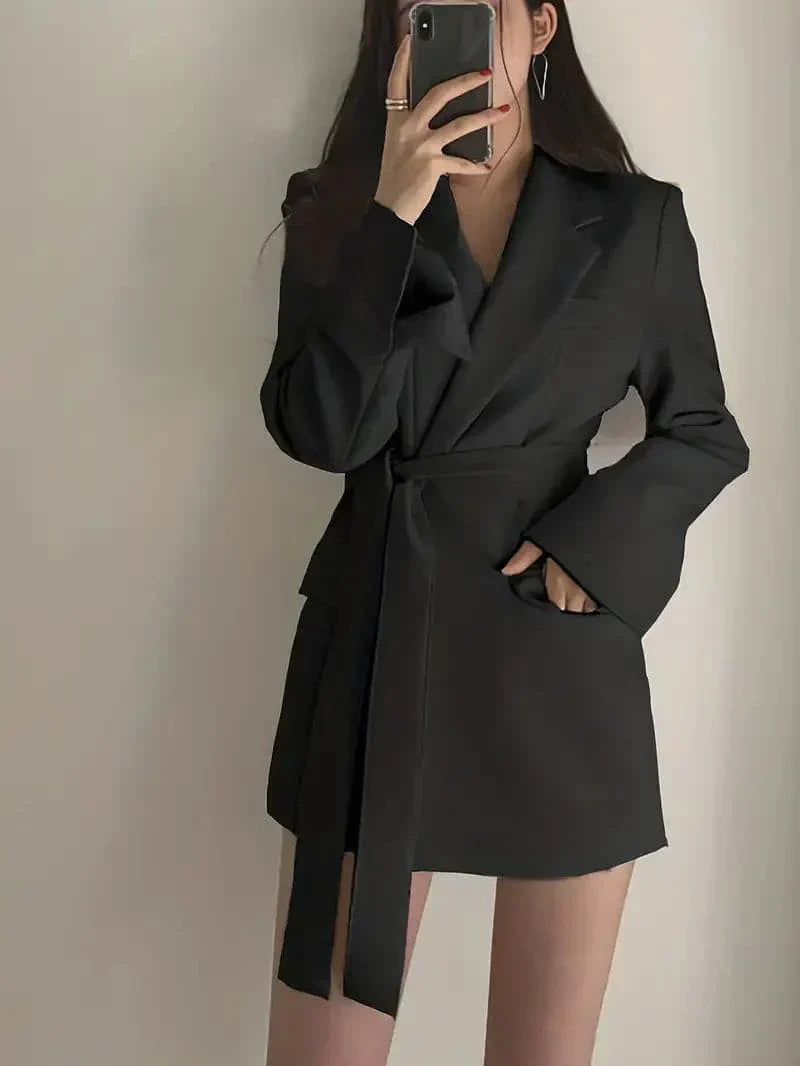 Chic Tailored Blazer Coat, Stylish