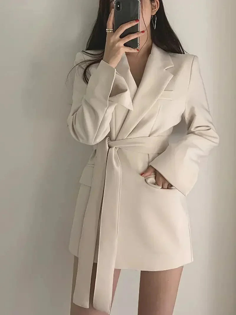 Chic Tailored Blazer Coat, Stylish