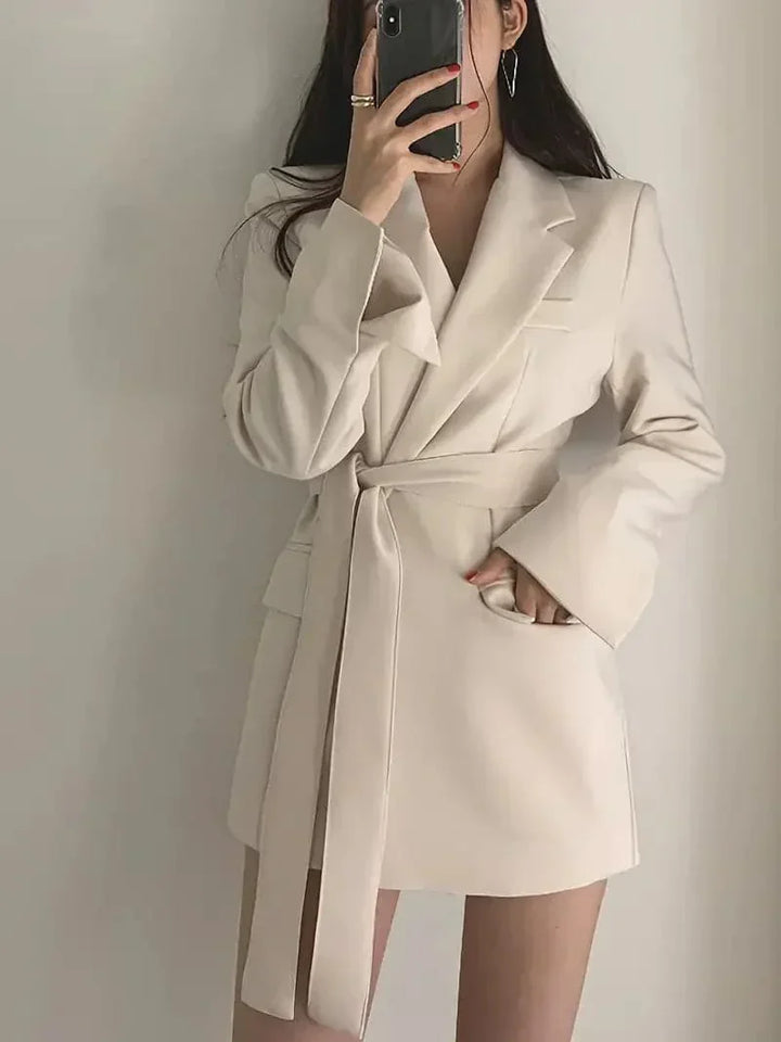 Chic Tailored Blazer Coat, Stylish