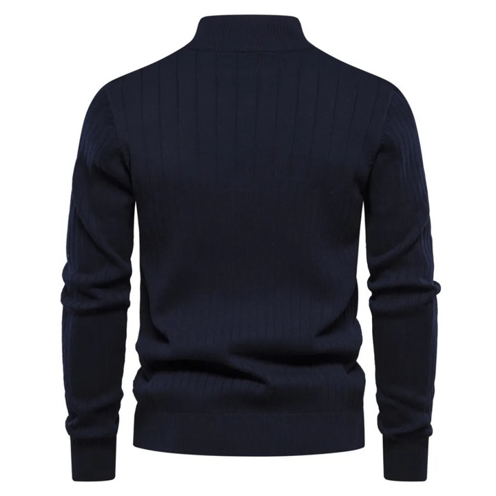 Men's Casual Knit Pullover, Half Zip | Long Sleeve