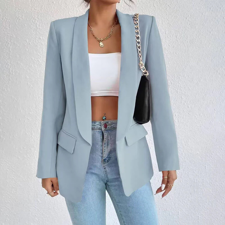 Blazer à manches longues et coupe ajustée pour femme | Professionnel