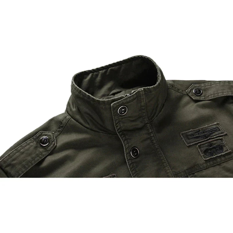 Veste motard élégante à manches longues pour homme, design à fermeture éclair.