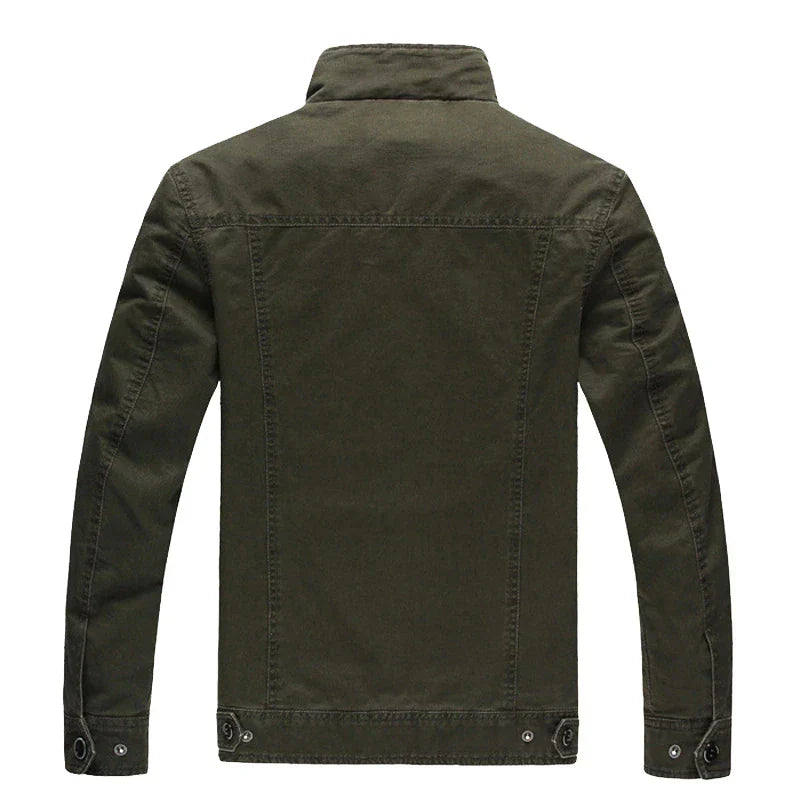 Veste motard élégante à manches longues pour homme, design à fermeture éclair.