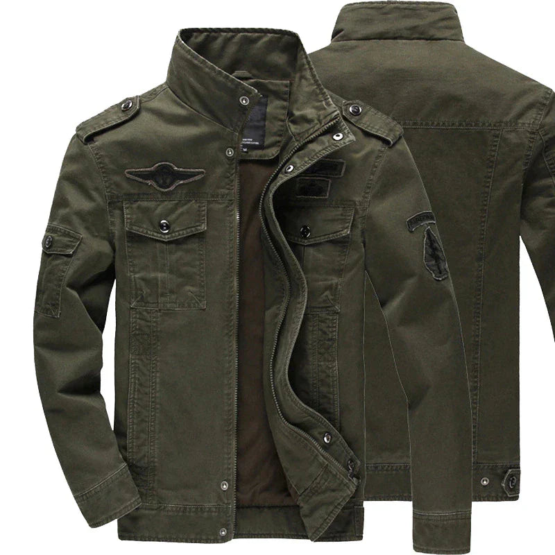 Veste motard élégante à manches longues pour homme, design à fermeture éclair.