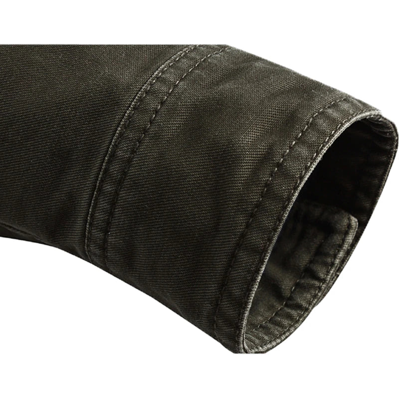 Veste motard élégante à manches longues pour homme, design à fermeture éclair.