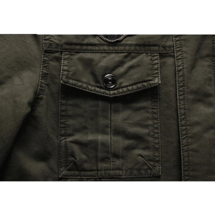 Veste motard élégante à manches longues pour homme, design à fermeture éclair.