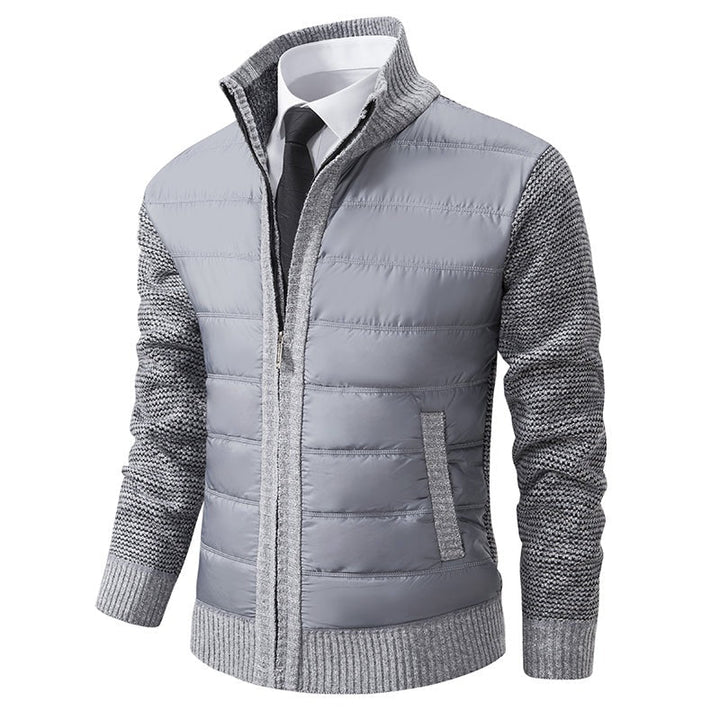 Men's Stylish Winter Cardigan, Zippered Design