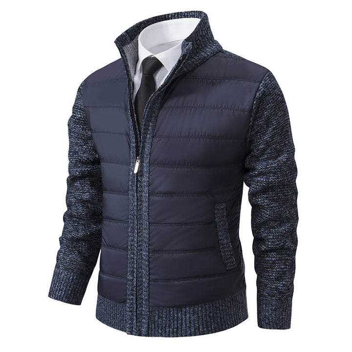 Men's Stylish Winter Cardigan, Zippered Design