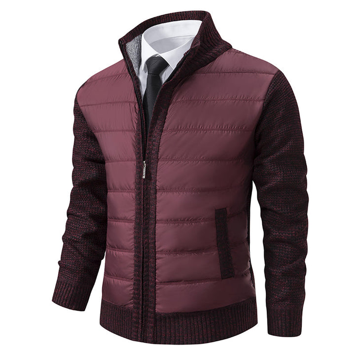 Men's Stylish Winter Cardigan, Zippered Design