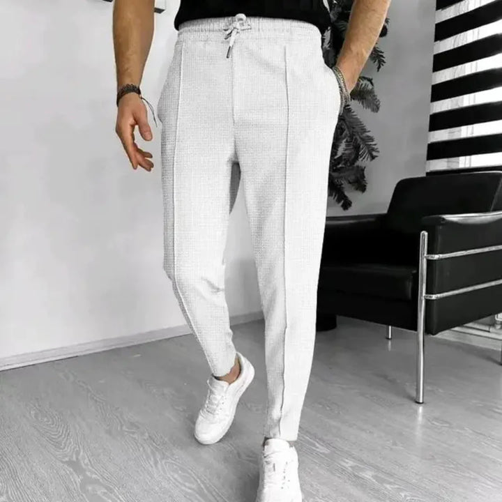 Men’s Slim Fit Pants with Drawstring | Casual