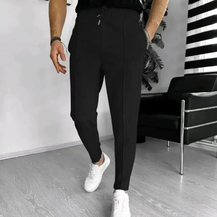 Men’s Slim Fit Pants with Drawstring | Casual
